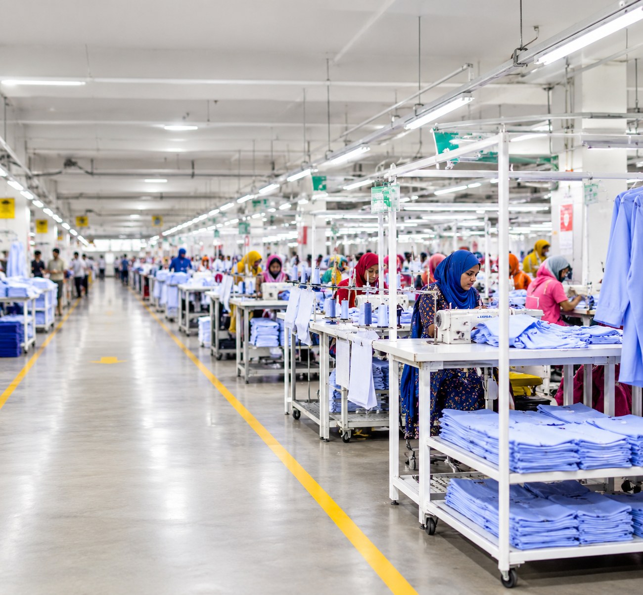 A partner factory floor in Bangladesh