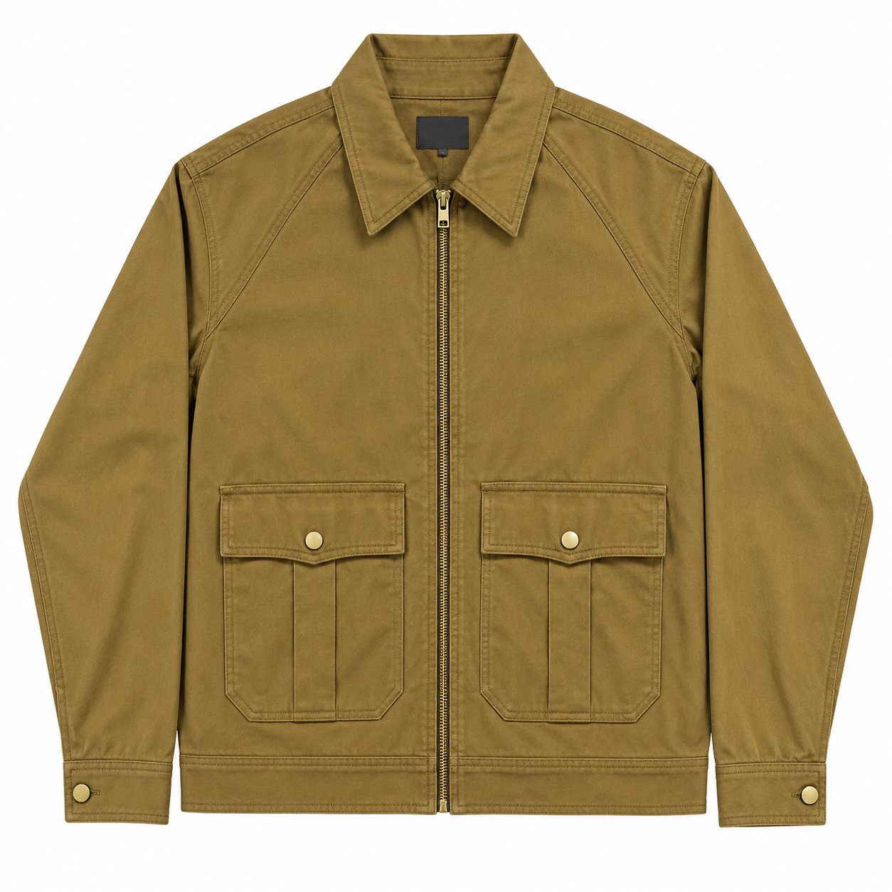 Development sample — Cotton Twill Zip Bomber — Khaki