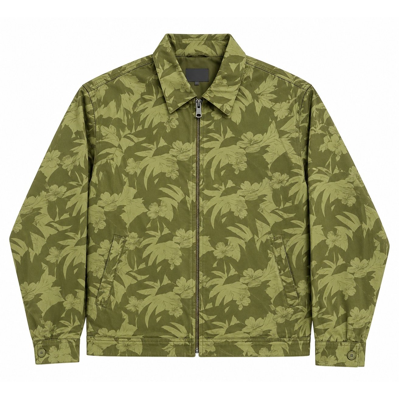 Development sample — Printed Cotton Canvas Jacket — Olive