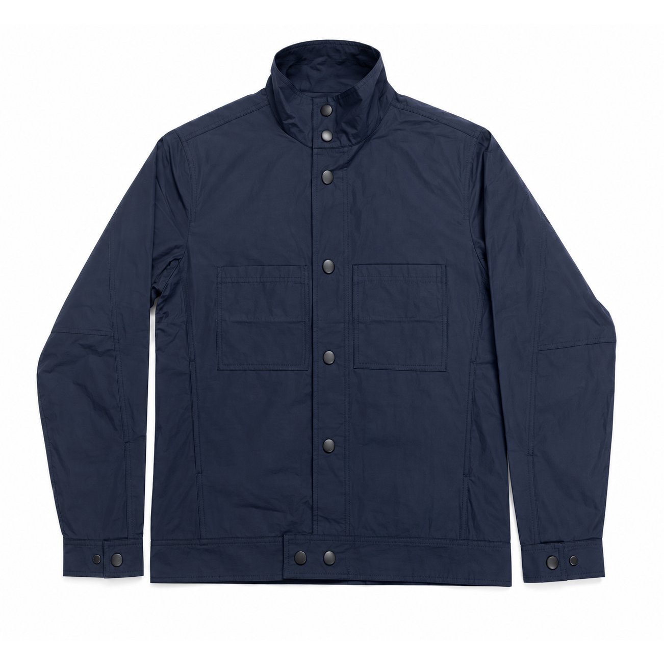 Development sample — Nylon Snap Moto Jacket — Navy