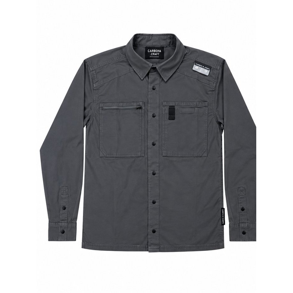 Development sample — Cotton Utility CPO Shirt — Charcoal
