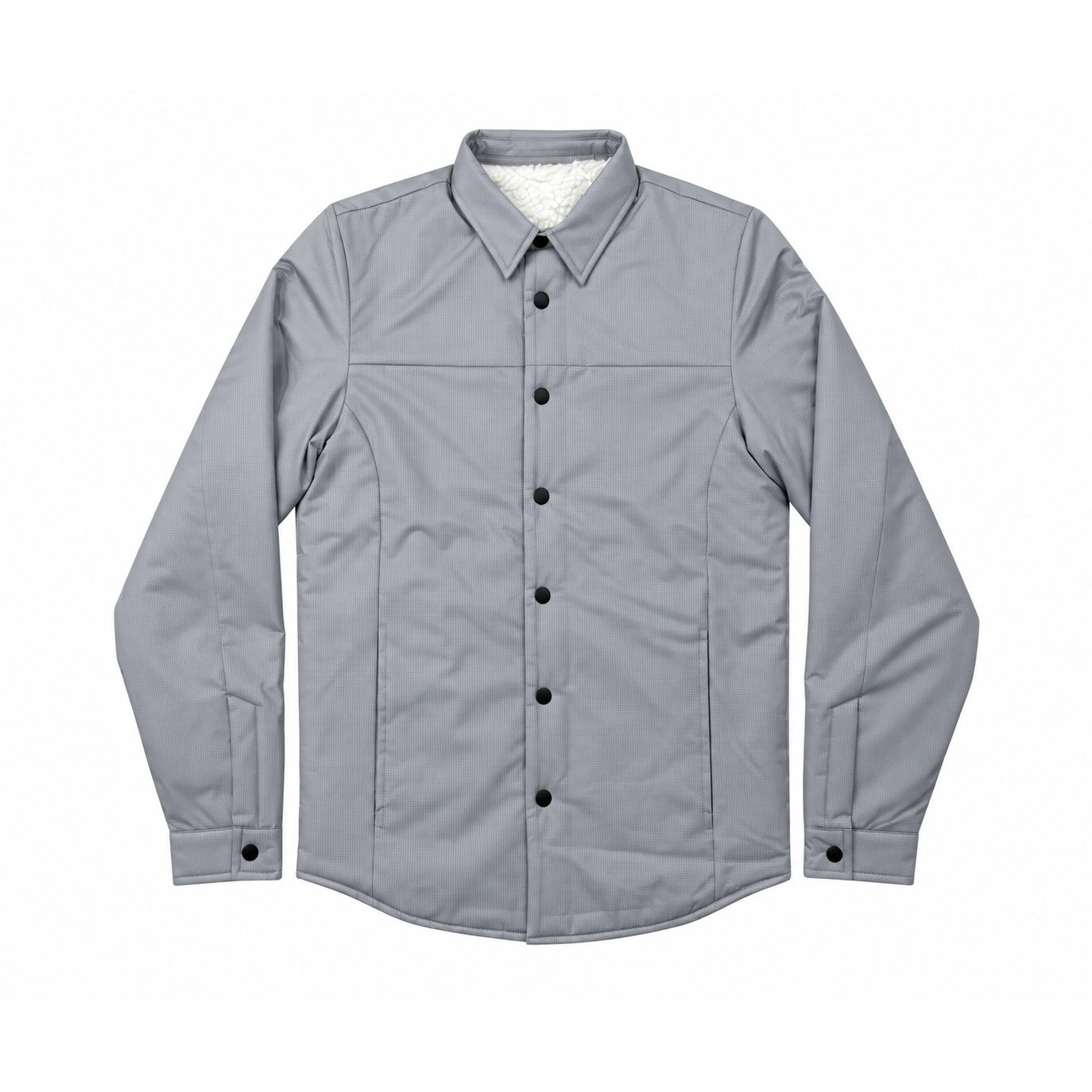 Development sample — Sherpa-Lined Jacket — Light Grey